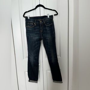 R13 relaxed skinny jeans size 25